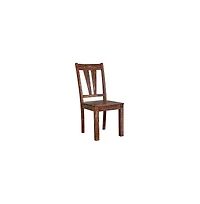 Porter Designs Kalispell Solid Sheesham Wood Dining Chair, Brown (Set of 2)