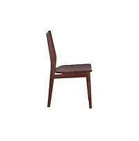 Porter Designs Portola Solid Acacia Wood Dining Chair, Brown (Set of 2)