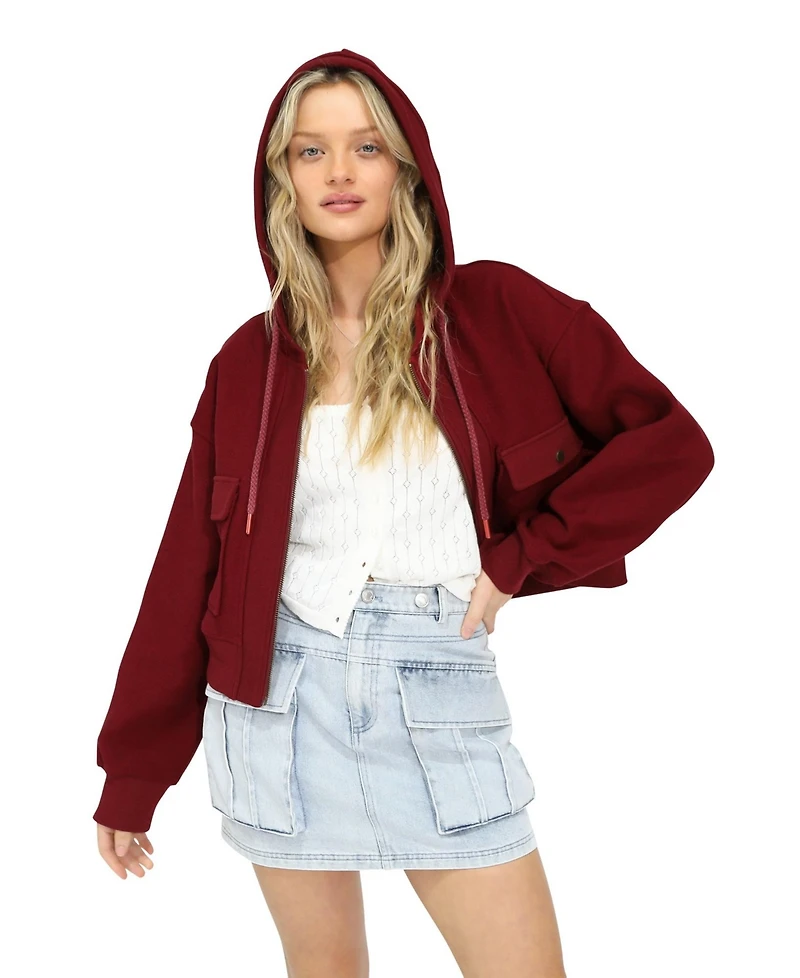 Belle & Bloom Fireside Hooded Utility Jacket