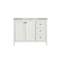 Cannes 48 Single, Two Doors, Three Drawers, Bathroom Vanity