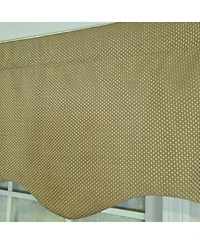 Rlf Home 100% Cotton Basket Weave Regal With Poly/Cotton lining Rod Pocket Valance 50" x 15" Loden