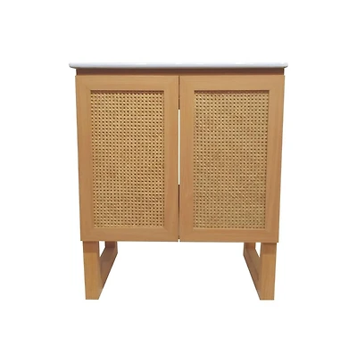 Swiss Madison Arles 30" Freestanding Bathroom Vanity in Natural Oak with Sink Top