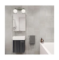 Colmer 18 Single, Black Walnut, One Cabinet, Bathroom Vanity