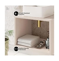 Swiss MadisonConcorde 24'' Wall-Hung Vanity In White Oak