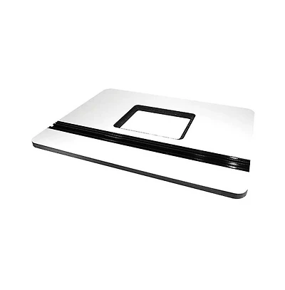 JessEm 03006 Laminated Phenolic Pre-Drilled Mast-r-Top 24" X 32" Router Table Top - White