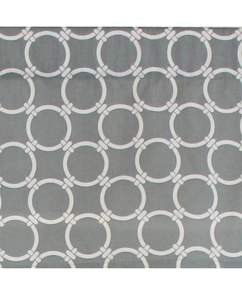 Rlf Home Ringlets Tailored 100% Cotton with Fully Lined 3" Rod Pocket Valnance for Windows 50" x 14" Gray