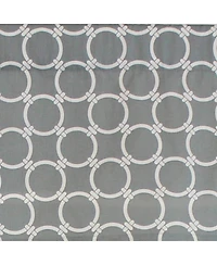 Rlf Home Ringlets Tailored 100% Cotton with Fully Lined 3" Rod Pocket Valnance for Windows 50" x 14" Gray