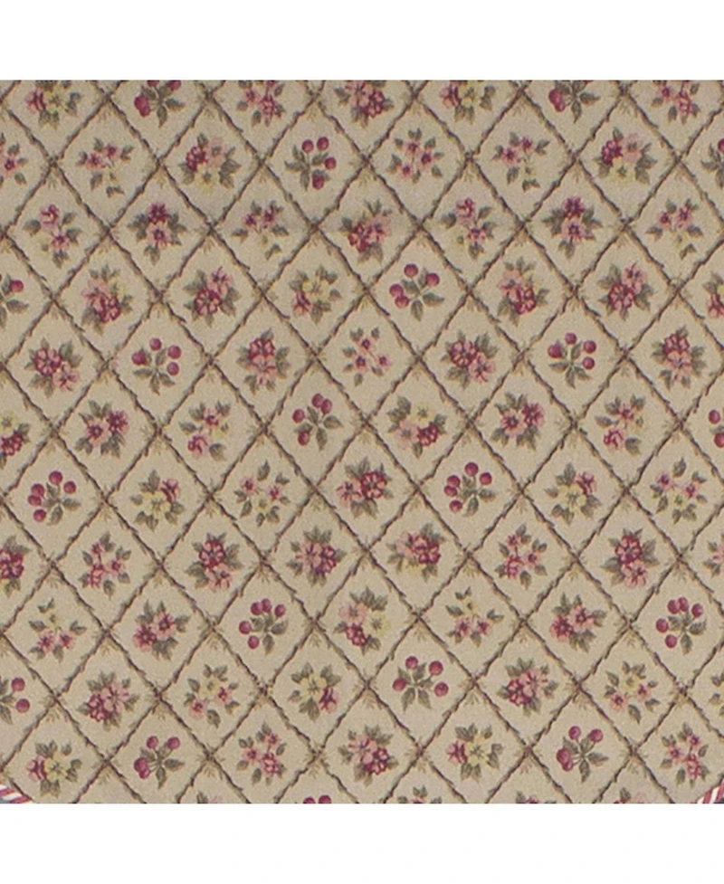 Rlf Home Petite Corded Cornice 100% Cotton with Fully Lined 3" Rod Pocket Valnance for Windows 50" x 17" Harvest