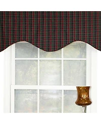 Rlf Home Tammy Corded Cornice 100% Cotton with Fully Lined 3" Rod Pocket Valnance for Windows 50" x 17" Grape