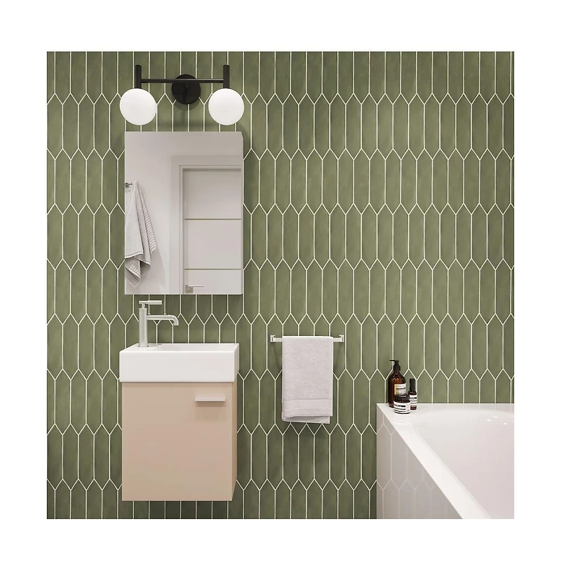 Swiss Madison Colmer 18" Wall-Mounted Bathroom Vanity in Sandstone