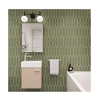 Swiss Madison Colmer 18" Wall-Mounted Bathroom Vanity in Sandstone