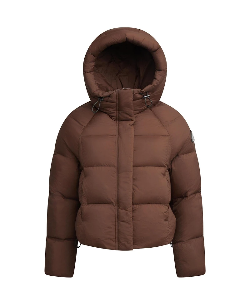 JACK1T Women's Cloud Cropped Hooded Puffer Jacket