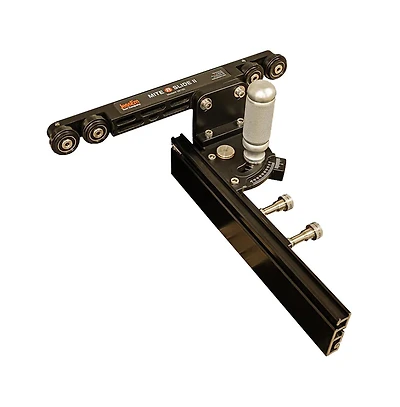 JessEm 06100 Miter Slide Ii Precision Miter Slot Accessory for Woodworking Router Tables with Dual Aluminum Tracks for Sleds, Jigs & Fixtures