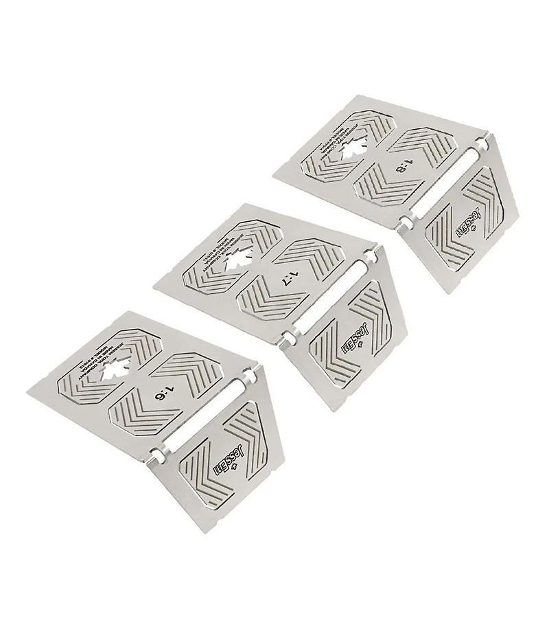 JessEm 07515 6 Piece Stainless Steel Saddle Square Set Precision Measuring Tools for Accurate Layout and Marking