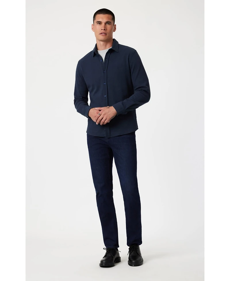 Mavi Jeans Men's Zach Straight Leg Ink Brushed Supermove