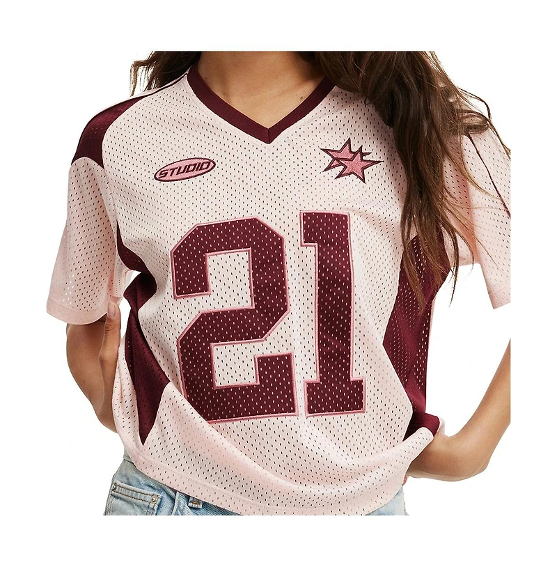 Cotton On Women's V Neck Regular Cropped Graphic Tee