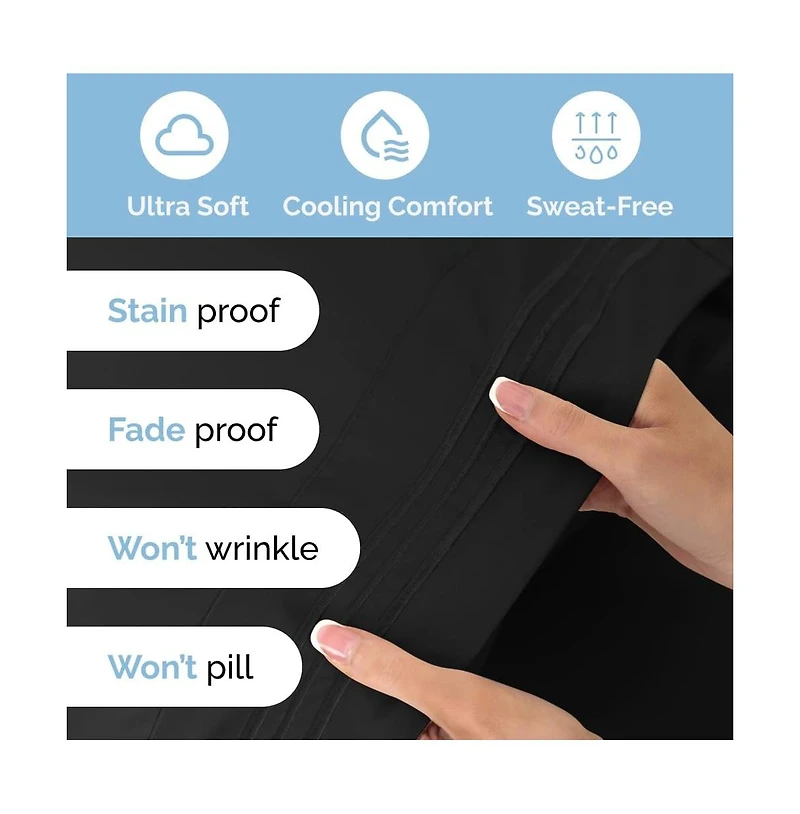 Microfiber Sheet Set 18" - 24" Inch Extra Deep Pocket California King