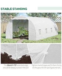 Outsunny 20x10x7ft Heavy Duty Walk-in house Outdoor Plant Vegetables Grow