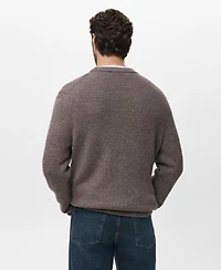 Mango Men's Cotton Specked Sweater