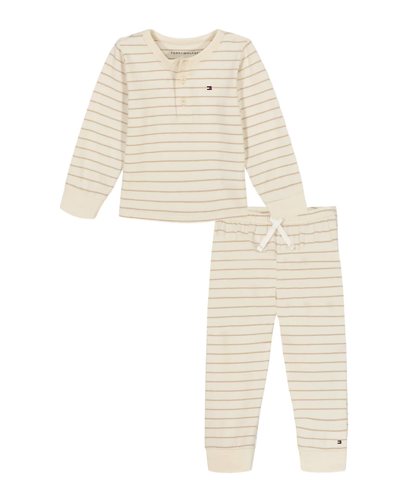Tommy Hilfiger Baby Boys 2-Piece Top and Joggers Set