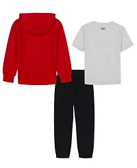 Under Armour Boys 2T-7 3-Piece Short-Sleeve T-Shirt, Hoodie and Joggers Set