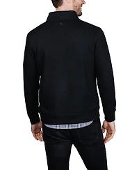 Tailorbyrd Men's French Rib Quarter Zip