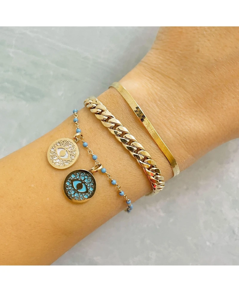 The Lovery Mini Herringbone Bracelet 14K Yellow Gold - 3 millimeters