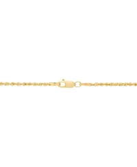 Macy's Glitter Rope Chain Necklace in 10K Yellow Gold
