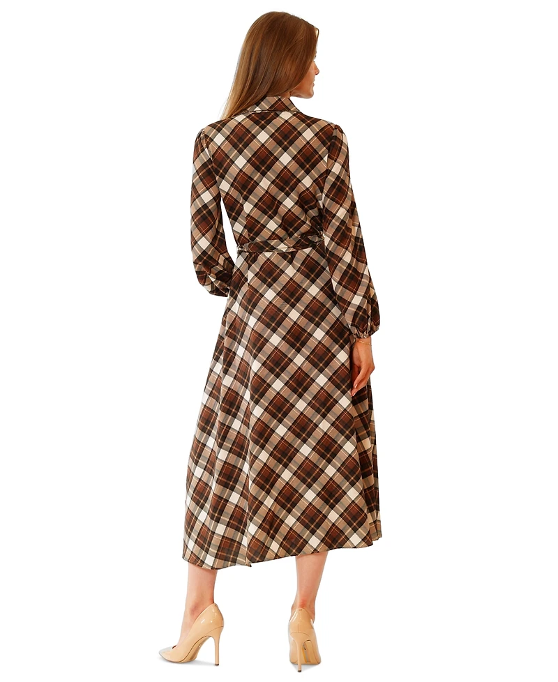 julia jordan Women's Long-Sleeve Shirtdress