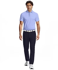 Pga Tour Men's All-Over Micro Jacquard Short-Sleeve Golf Polo Shirt