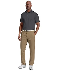 Pga Tour Men's All-Over Micro Jacquard Short-Sleeve Golf Polo Shirt