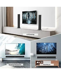Cowin Bluetooth Soundbar Wireless Wired Auto Volume Boost 2 in 1 Separable