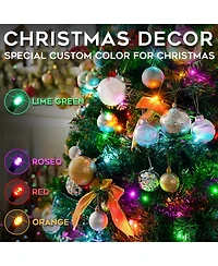 Cowin Christmas String Lights Extendable Multi Colored 66Ft 200LEDs