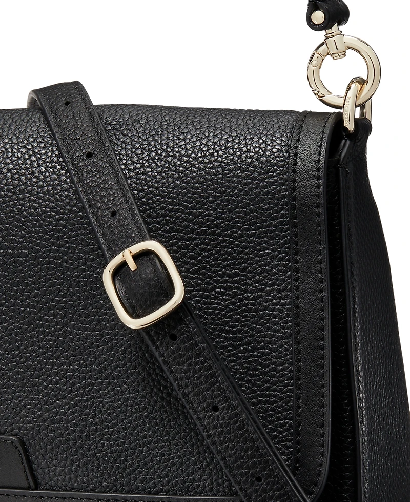 Kate Spade New York Hudson Small Pebbled Leather Flap Shoulder Bag