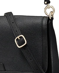 Kate Spade New York Hudson Small Pebbled Leather Flap Shoulder Bag