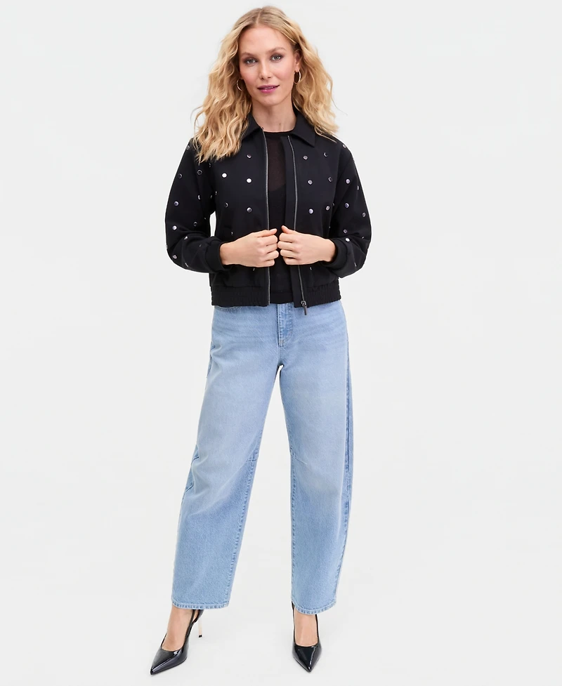 I.n.c. International Concepts Women's Embellished Jacket, Macy's Exclusive