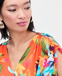 I.n.c. International Concepts Women's Surplice V-Neck Top