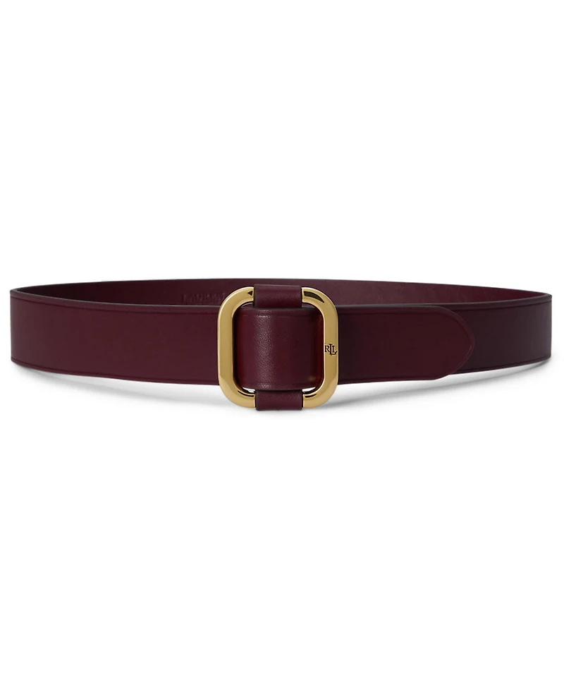 Lauren Ralph Women's Slide Buckle Leather Belt