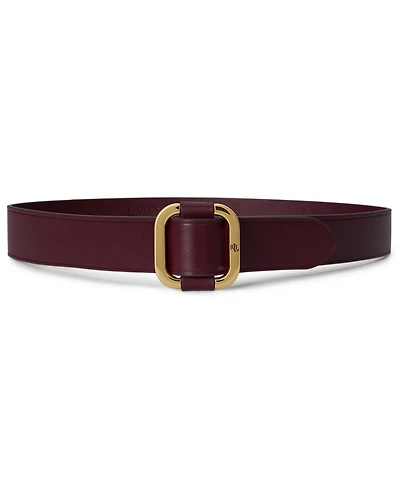 Lauren Ralph Women's Slide Buckle Leather Belt