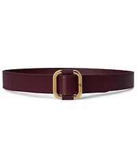 Lauren Ralph Women's Slide Buckle Leather Belt