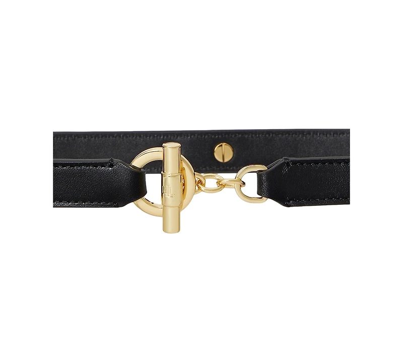 Lauren Ralph Women's Toggle Skinny Belt