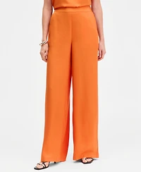 I.n.c. International Concepts Women's High-Rise Satin Palazzo Pants, Exclusively at Macy's