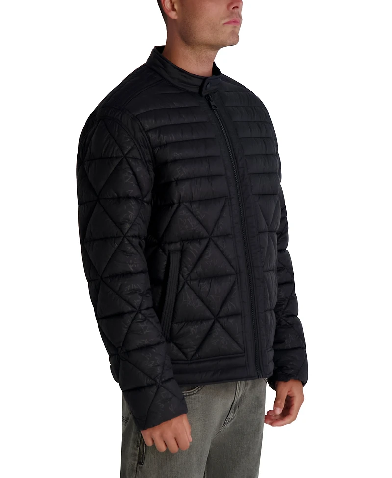 Karl Lagerfeld Paris Men's Graffiti Quilted Jacket