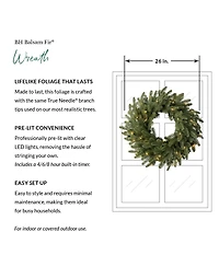 Balsam Hill 26" Bh Fraser Fir Christmas Wreath