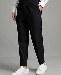 Reiss Men's Relaxed Drawstring Turn-Ups Pants