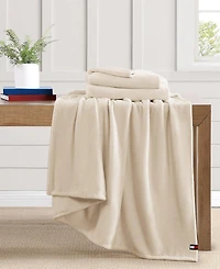 Tommy Hilfiger Solid Plush Blanket, Full/Queen