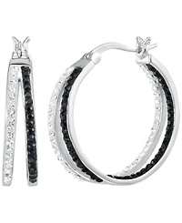 Macy's Cubic Zirconia Round Hoop Earrings (1.16 ct. t.w.)