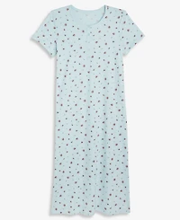 Charter Club Women's Cotton Short-Sleeve Nightgown, Created for Macy's