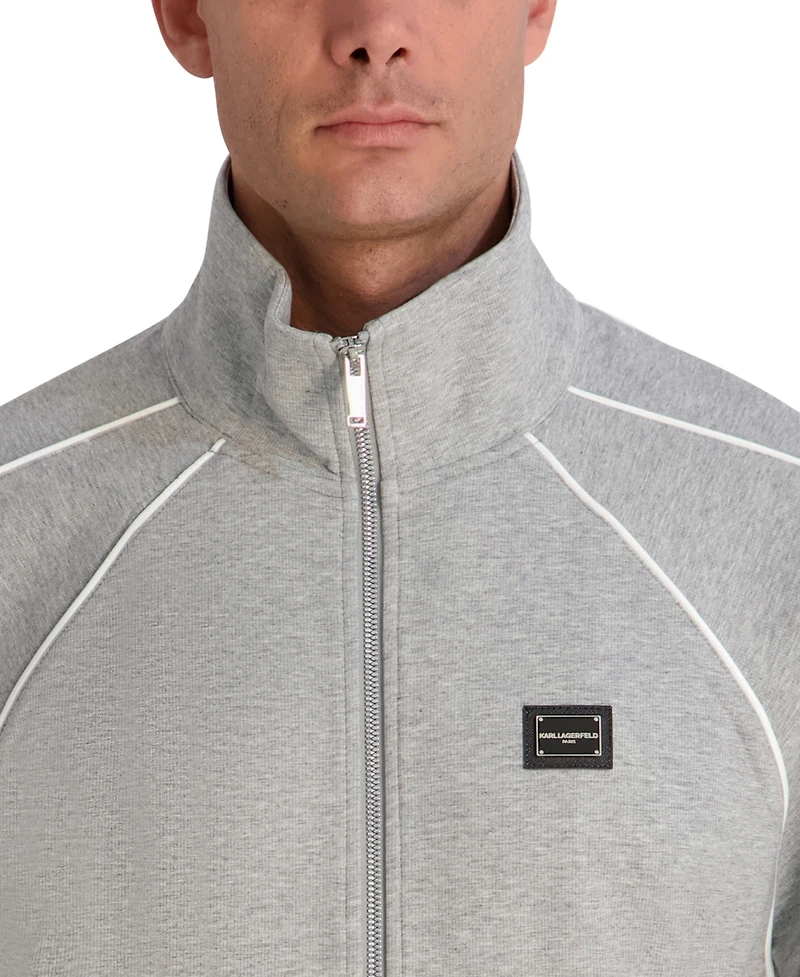Karl Lagerfeld Paris Men's Full Zip Track Jacket