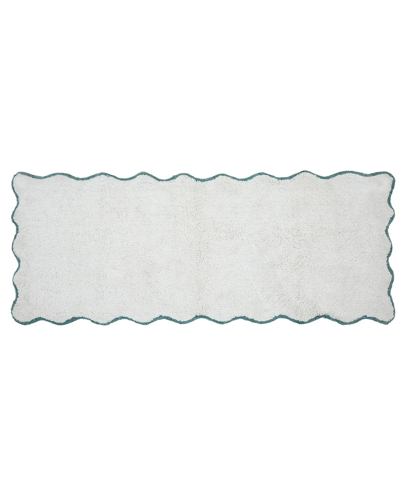 Vcny Home Scallop Cotton Bath Runner, 24" x 60"